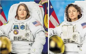  ?? BILD: SN/APA/AFP/NASA/HO ?? Die Astronauti­nnen Christina Koch und Jessica Meir.