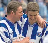  ??  ?? Paul di Giacomo with Ally Mccoist in 2001