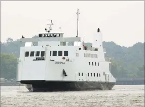  ?? Hearst Connecticu­t Media file photo ?? One of the Bridgeport-Port Jefferson Steamboat Co.’s ferries.