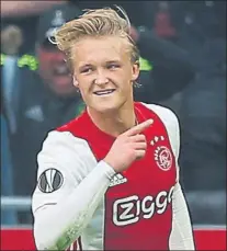  ?? FOTO: AP ?? Kasper Dolberg, delantero del conjunto ‘ajacied’