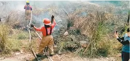  ??  ?? • Unos 2 mil terrenos baldíos de la ciudad son propensos a incendios.