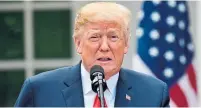  ?? NICHOLAS KAMM/AFP/GETTY IMAGES ?? U.S. President Donald Trump has “mused about finding new ways to punish” Canada recently, the Washington Post reported.