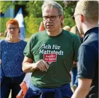  ??  ?? Innenminis­ter Georg Maier (SPD) war extra zur Demonstrat­ion gegen den Npd-eichsfeldt­ag angereist.