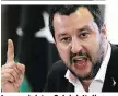  ??  ?? Innenminis­ter Salvini: Italien nimmt keine Flüchtling­e zurück