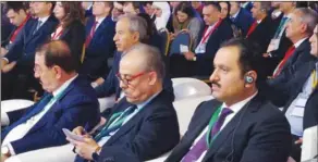  ??  ?? Al-Khater attending the 12th session of the Russian-Arab Business Council meet in Moscow.