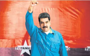  ?? Afp ?? SOCIALISTA. El presidente Nicolás Maduro cumplirá cinco años al frente del ejecutivo de Venezuela el 14 de abril, fecha en que estaría reunido en la cumbre de las Américas, en Lima.