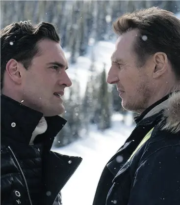  ?? SUMMIT ENTERTAINM­ENT ?? Tom Bateman and Liam Neeson in director Hans Petter Moland’s Cold Pursuit.