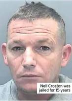  ??  ?? Neil Croston was jailed for 15 years