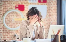  ??  ?? Workers who feel they are at risk of burnout are being advised to speak to someone who can help.
