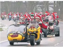  ?? ARCHIVFOTO: STANIEK ?? Am Sonntag starten die Motorradfr­eunde Rhein-Erft wieder ihren „Nikolaus-Ride“für einen guten Zweck.