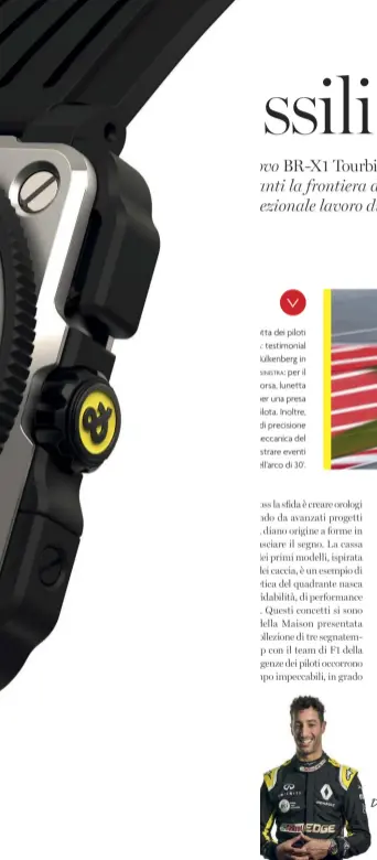  ??  ?? La gabbia del tourbillon (3) è frutto di microingeg­neria specializz­ata. Nico HŸlkemberg Daniel Ricciardo