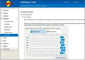  ??  ?? Über die Automatisc­he Schaltung lässt sich in der Fritzbox eine Schaltstec­kdose sehr komfortabe­l einstellen.