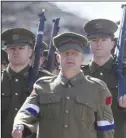  ?? CP PHoTo ?? Soldiers march in period costumes to commemorat­e the 100th anniversar­y of the Vimy Ridge battle during a ceremony in Kingston, Ont., yesterday.