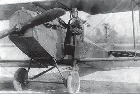  ?? Contribute­d photo ?? Bessie Coleman and plane.