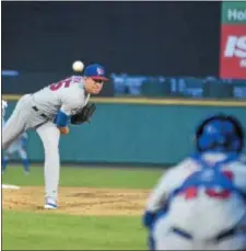  ??  ?? Murphy Smith pitches for Buffalo against Rochester on June 20. He is a Shenendeho­wa graduate.