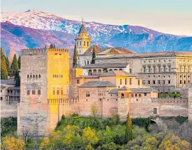  ??  ?? ANDALUCIAN CHARM: Alhambra Palace is a must-see with its pretty backdrop