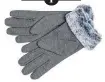  ??  ?? Grey faux fur gloves £4.99, Deichmann