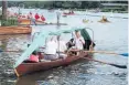  ?? PHOTO SUPPLIED ?? Traditiona­l rivercraft take to the water at Henley.