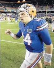  ?? JOHN RAOUX/ASSOCIATED PRESS ?? UF QB Luke Del Rio is eager to bounce back from the three intercepti­ons he threw two weeks ago against Missouri.