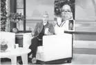  ?? WARNER BROS. ?? Ellen DeGeneres, FaceTiming with Oprah Winfrey, talks on her show about the California destructio­n.