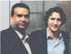  ?? — FACEBOOK ?? A Facebook post by Jaspal Atwal, left, with Justin Trudeau.