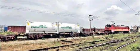  ??  ?? Oxygen Express from Durgapur in West Bengal reached Tamil Nadu on Friday