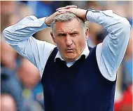  ?? ?? SACKING SEASON Mowbray has left Blackburn Rovers