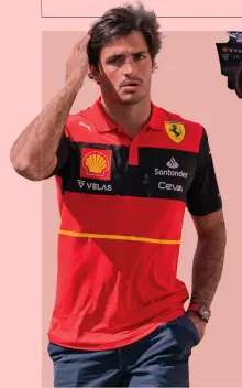  ?? GETTY IMAGES ?? Terza stagione Carlos Sainz, 28 anni, inizia il terzo Mondiale al volante della Ferrari: con la rossa finora ha corso 44 GP, vincendone uno, in Gran Bretagna 2022