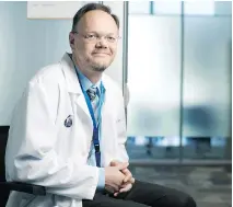  ?? OTTAWA HOSPITAL RESEARCH INSTITUTE ?? Dr. Marc Rodger, a senior scientist and thrombosis specialist at The Ottawa Hospital, says 60 to 70 per cent of people who have an unprovoked blood clot will not have a second one.