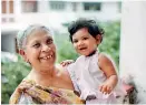  ??  ?? Where it all began: Baby Ruwanmali with her athamma