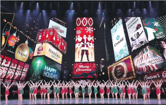  ?? CARL SCHEFFEL/MSG ?? The Rockettes’ annual Christmas Spectacula­r, which runs through Jan. 1 at Radio City Music Hall in New York, is a carefully planned affair that draws crowds of tourists.