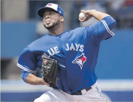  ?? FRED THORNHILL/THE CANADIAN PRESS ?? The Toronto Blue Jays have traded pitcher Francisco Liriano to the AL West-leading Houston Astros.