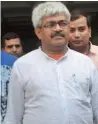  ?? PTI ?? Vinod Verma at CJM Court in Ghaziabad after being arrested by Chhattisga­rh Police. —