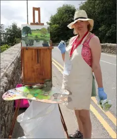  ??  ?? Paula Howson-Green, England at the Art in the Open in Bunclody.