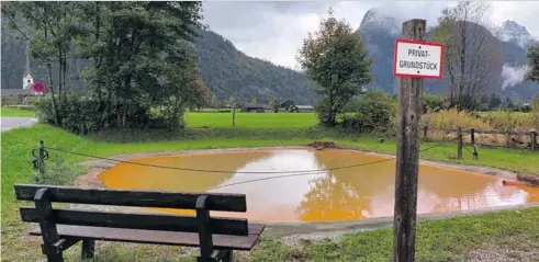  ?? BILD: SN/ANTON KAINDL ?? Derzeit speist das Thermalwas­ser nur einen kleinen Teich und einen Brunnen. Der Beherbergu­ngsbetrieb soll in der Nähe entstehen.