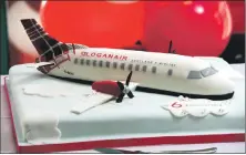  ?? ?? A cake created to celebrate Loganair’s 60th birthday.