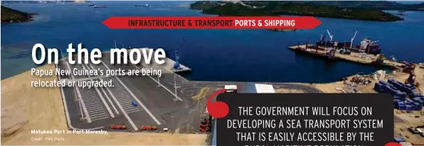  ?? Credit: PNG Ports ?? Motukea Port in Port Moresby.