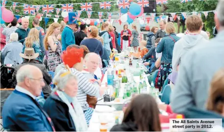  ?? ?? The All Saints Avenue street party in 2012.