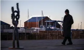  ?? Photograph: Joel Goodman/The Guardian ?? Solar panel on the roof of Whitehaven Boat Harbour. The government has announced plans for a new coalmine in the town.