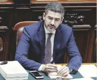  ?? Ansa ?? Alle Riforme Il ministro Riccardo Fraccaro