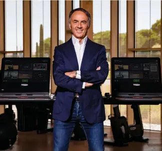  ??  ?? Industry leader Technogym has been at the forefront in promoting wellness for almost 30 years with Allesandri at the helm