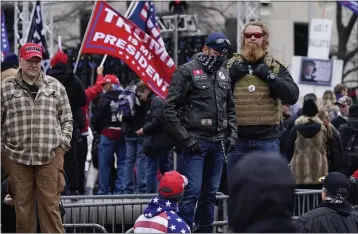  ?? JACQUELYN MARTIN — THE ASSOCIATED PRESS ?? People attend a rally at Freedom Plaza on Tuesday in Washington, in support of President Donald Trump.