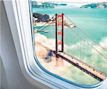  ?? ?? iLost window of opportunit­y: views of San Francisco were not an option when our reader was assigned seats on the other side of the plane