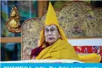  ?? ?? DHARAMSALA, India: The Dalai Lama speaks at a public gathering in this screenshot of an AFPTV video taken on February 24, 2024. — AFP