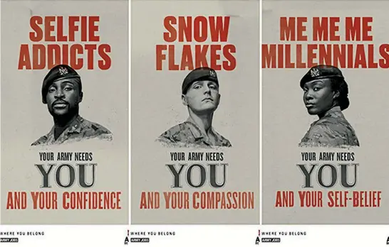  ?? : UK MINISTRY OF DEFENCE ?? The latest British Army recruiting posters have gone all 21st century.