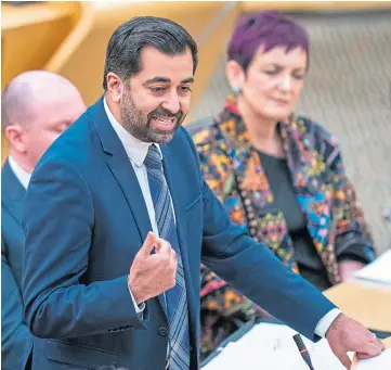  ?? ?? TROUBLES: Humza Yousaf admitted his first year as first minister has been difficult.