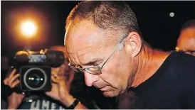 ?? JEFF MCINTOSH/ THE CANADIAN PRESS/FILES ?? Douglas Garland, 57, was attacked in the protective custody unit of the Calgary Remand Centre on Feb. 17, hours after he was sentenced to life in prison with no chance for parole for a minimum 75 years for the murders of Kathy and Alvin Liknes and...