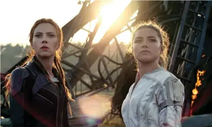  ?? ?? Scarlett Johansson with Florence Pugh in Black Widow. Photograph: Marvel Studios/Disney/Jay Maidment/Allstar