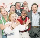  ??  ?? “The Restaurant” cast in 2003, including DiSpirito’s mom, Nicolina (bottom left).