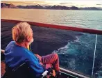  ?? ?? FREEDOM: A wheelchair-user at sea